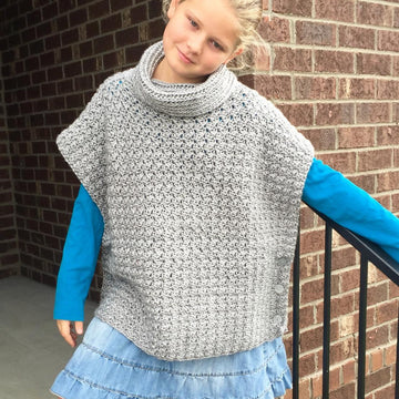 Fiona Poncho Pullover with Cowl