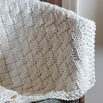 Chunky Basket Stitch Baby Blanket