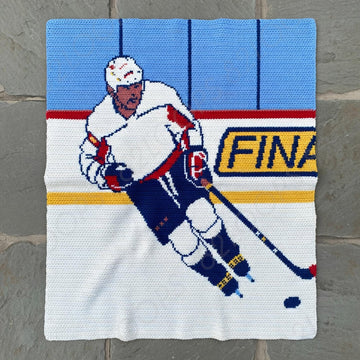 Hockey Player SINGLE CROCHET Blanket Pattern