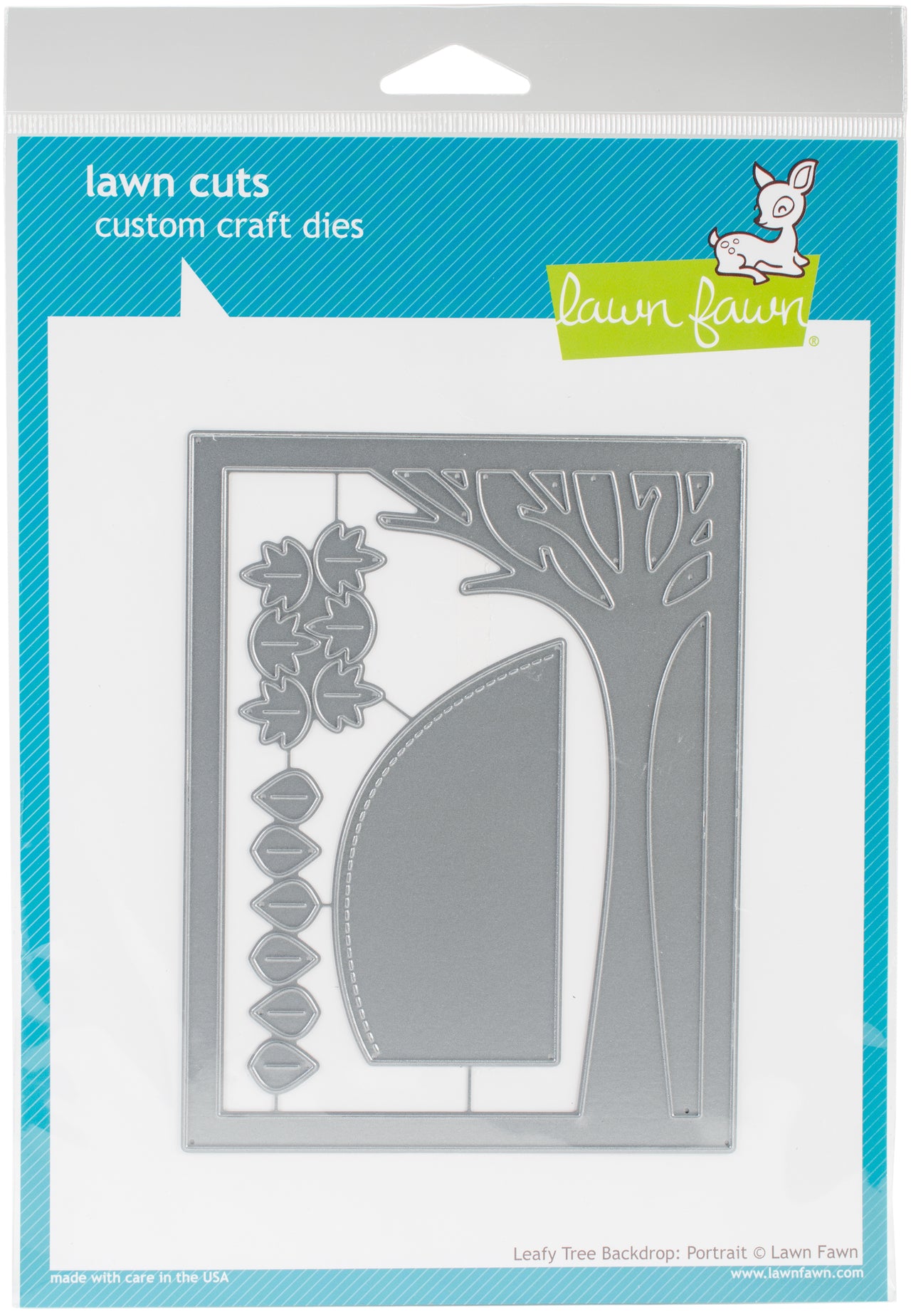 Lawn Fawn Lawn Cuts Custom Craft Die - Leafy Tree Backdrop:portrait