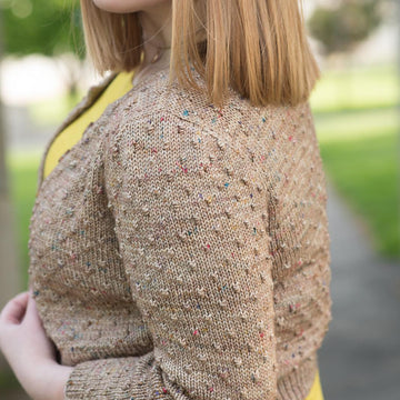 Dot knots cardi
