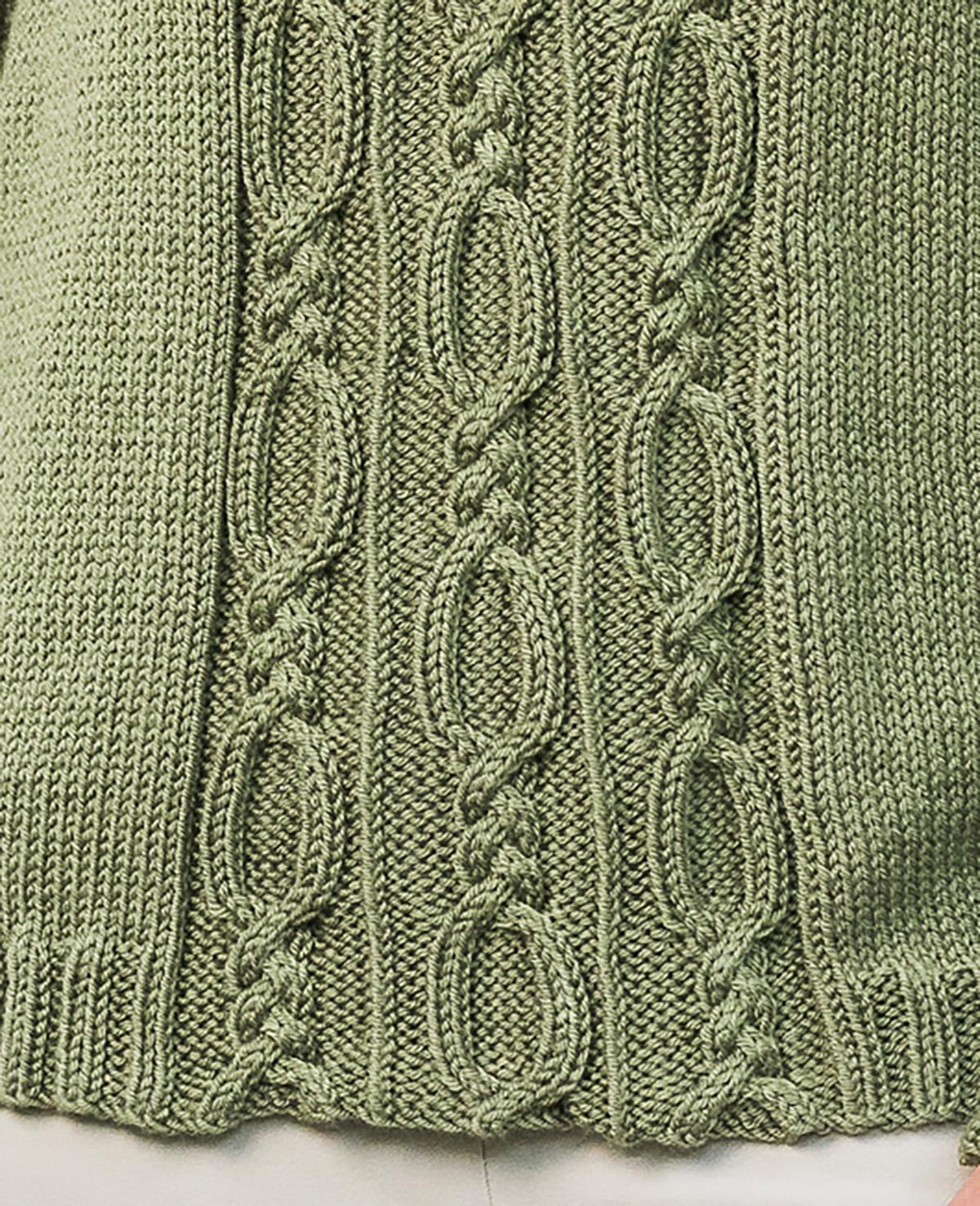 Cable Panel Pullover #190