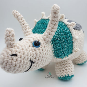 Terry the Triceratops - US Terminology - Amigurumi