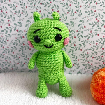 Crocheted Caterpillar.