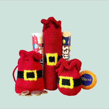 Santa belt chocolate gift bags