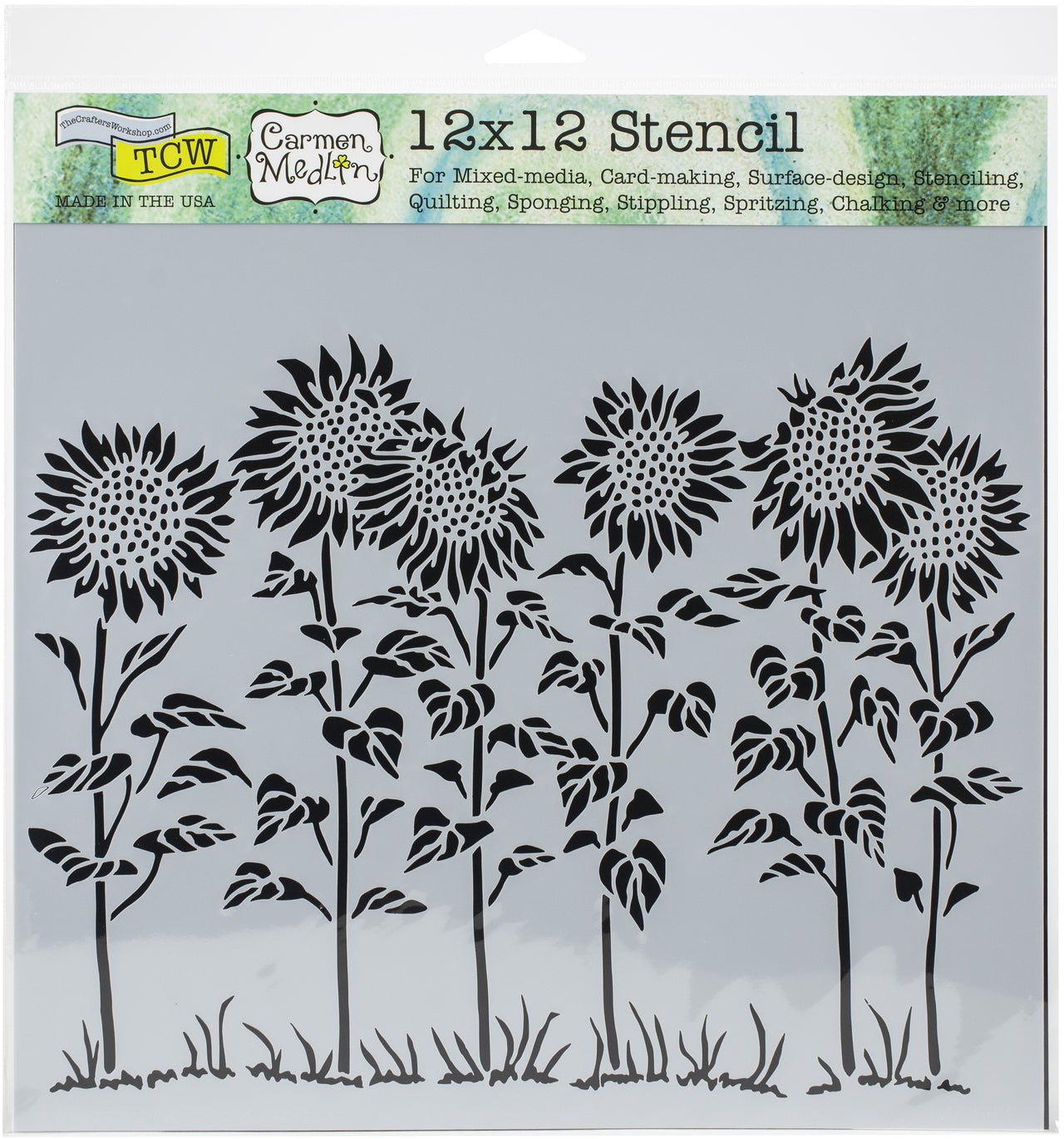 The Crafter's Workshop Crafter's Workshop Template 12"X12" - Sunflower Meadow