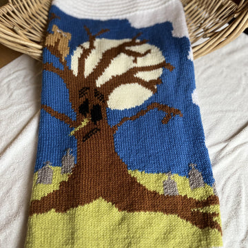 Old Spooky Tree baby blanket