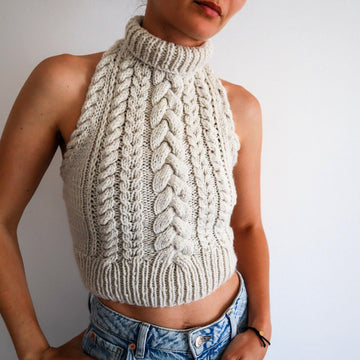 Copious Cables Halter Top