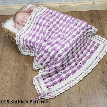 Highland Heather Blanket Crochet Pattern #304