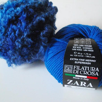Dazzling blue tartan cowl