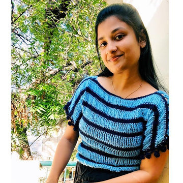 In love with chains Sweater top spring crochet pattern