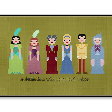 Cinderella Ball Gown - PDF Cross Stitch Pattern