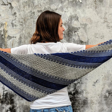 Lines and Lattice Shawl