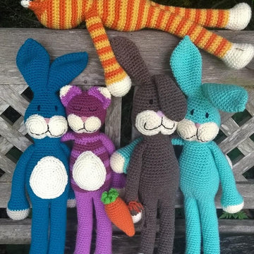 Big Floppy Bunny and Cat