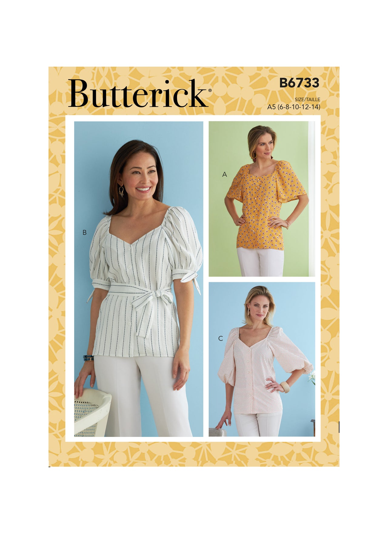 Butterick Misses' Top B6733 - Sewing Pattern