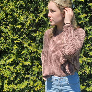 Brentwood - Tunisian crochet poncho