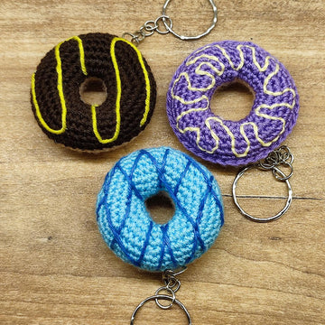 Round Donut keychain