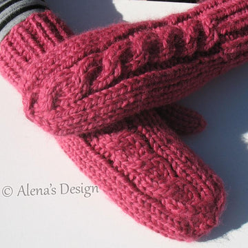 Cabled Mittens For All