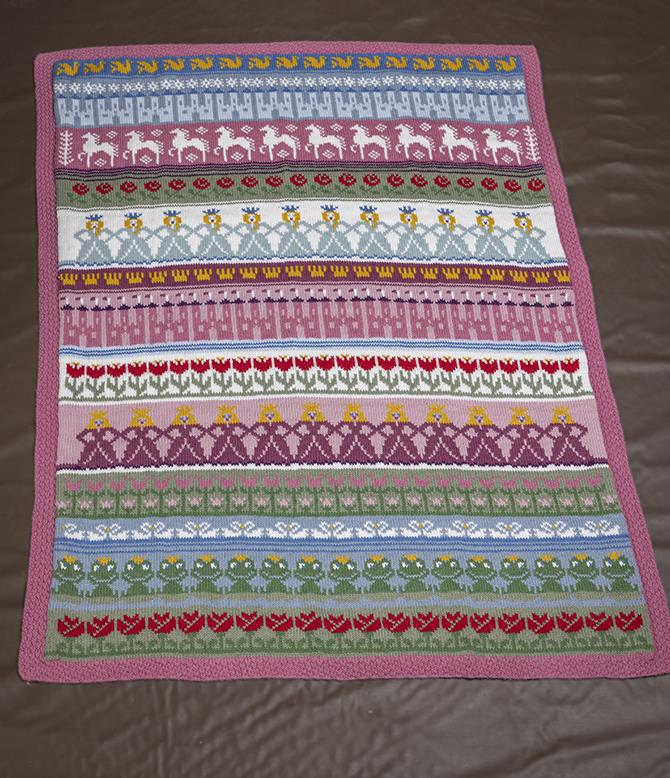 Prinsesse Blanket in Viking Garn Alpaca Storm - Downloadable PDF