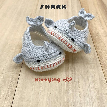 Shark Baby Booties by Kittying