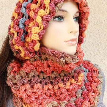 Puff Stitch Chunky Infinity Scarf Tutorial