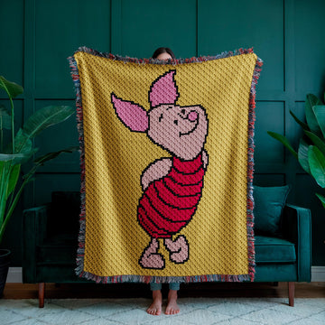 Piglet Blanket C2C Crochet Pattern