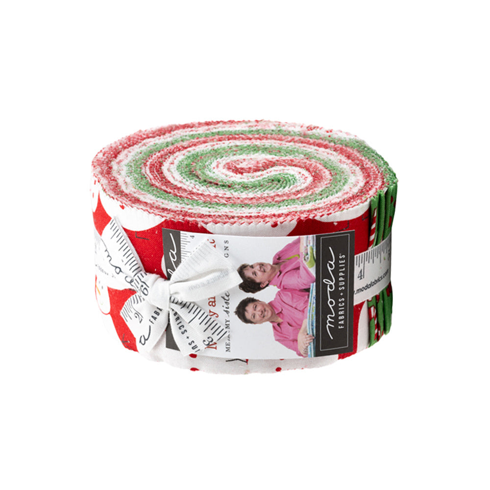 Moda Fabrics Merry & Bright 2.5in Strip Roll - 22400JR Multi