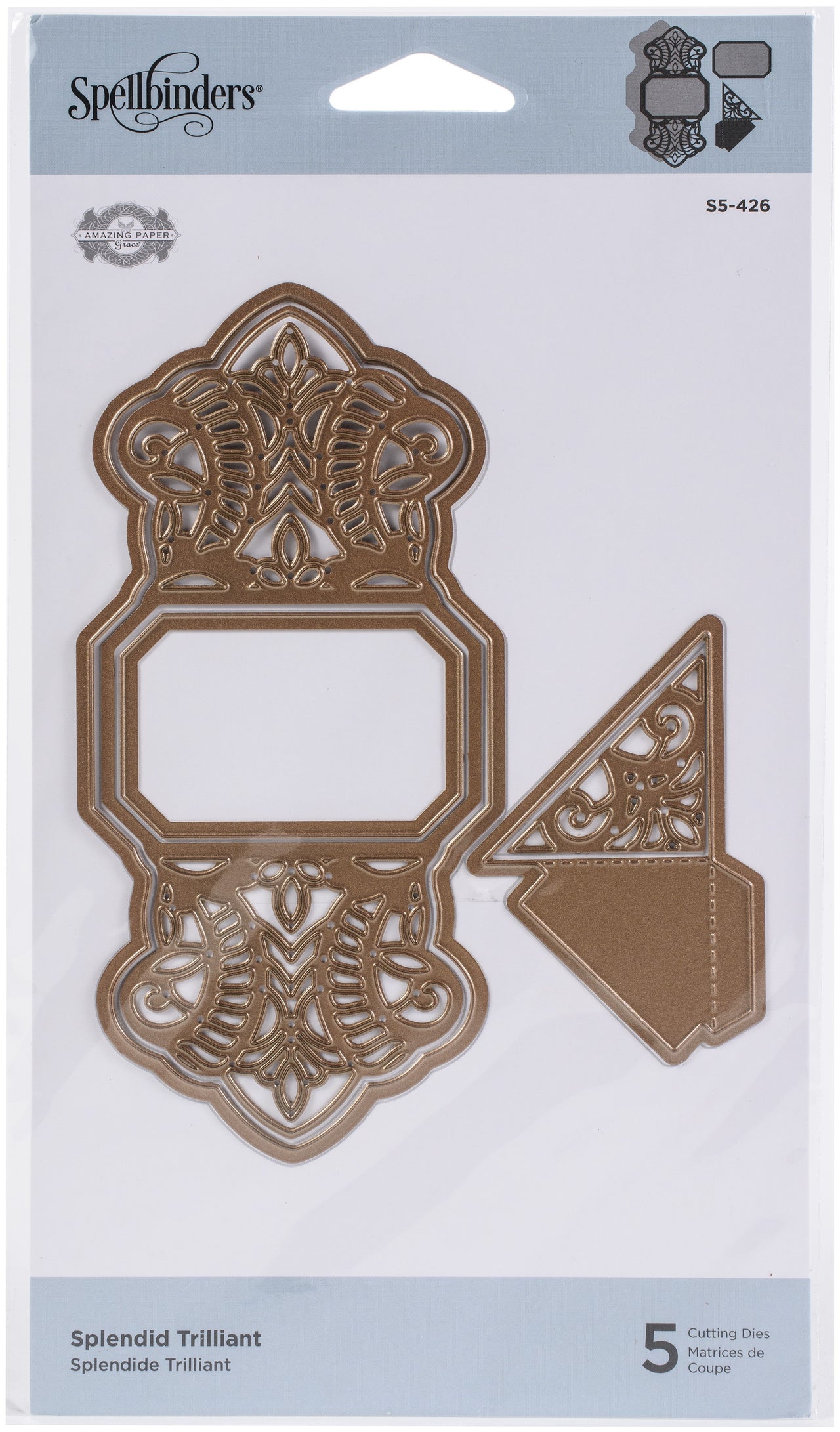 Spellbinders Etched Dies By Becca Feeken - Elegant Twist Splendid Trilliant