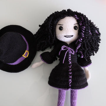 Dark Witch Halloween Doll