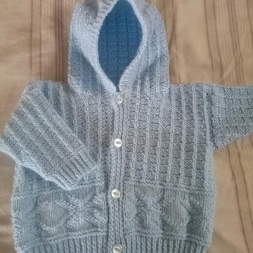 Stars and Squares Baby Hoodie