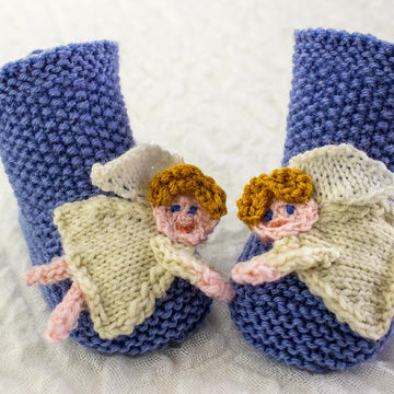 Baby Christmas Angel Booties