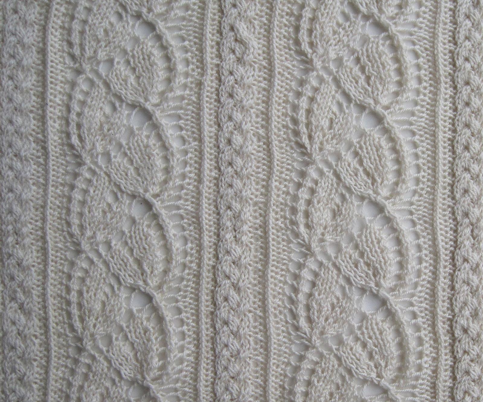 Cabled Dayflower Shawl
