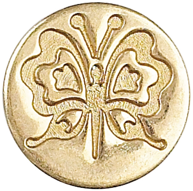 Manuscript Pen Manuscript Decorative Sealing Coin .75" - Butterfly