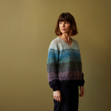 Brampton - Jumper Knitting Pattern For Women in Debbie Bliss Fine Donegal & Angel by Debbie Bliss