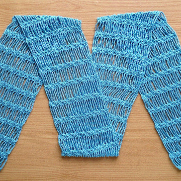 Blue lace scarf