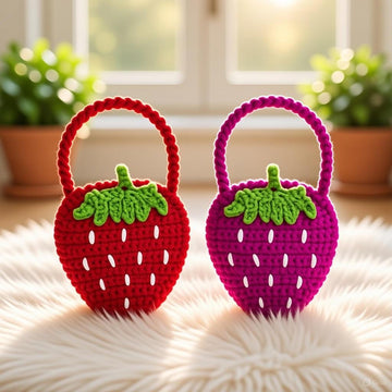 Strawberry Bag Pdf Pattern + Video Tutorial