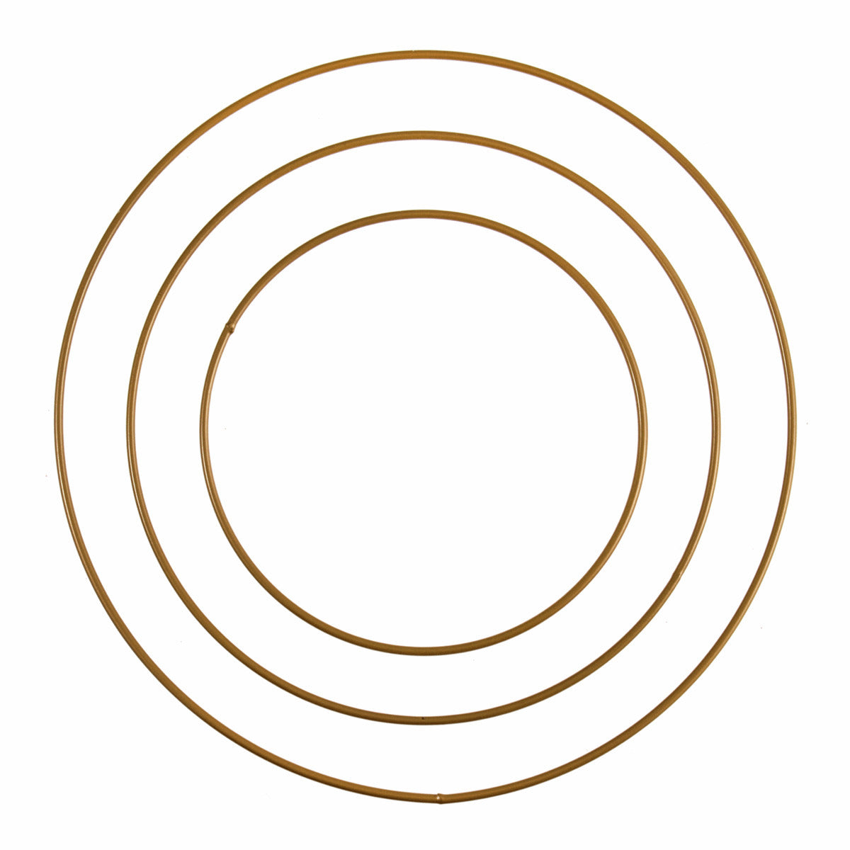 Trimits Macrame Craft Hoops Gold 3pcs