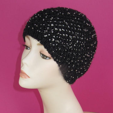 Beaded Easy Lace Skullcap