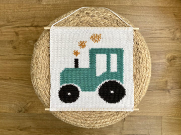 Theo's Tractor Crochet Wall Hanging