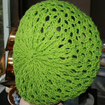 Winter Lace Slouchy Beret
