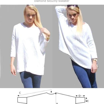 Diamond Slouchy Sweater