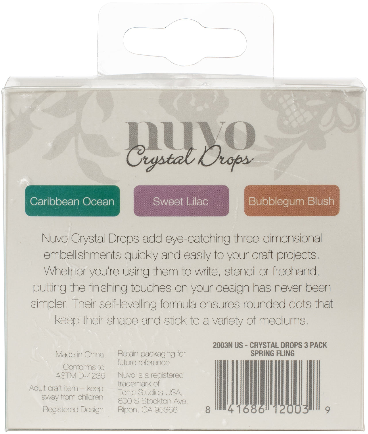 Tonic Studios Nuvo Crystal Drops 3/Pkg - Spring Fling