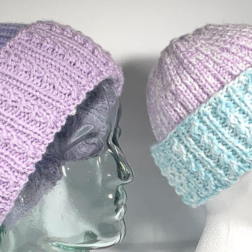 Two Tone Mini Cable Hat