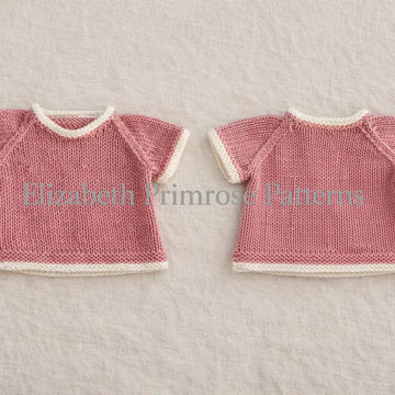 Heart Dungarees & Pinafore Set Knitting Pattern P133 | Dolls Clothes | Elizabeth Primrose Patterns