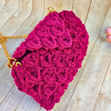 3D Flower Baguette Bag3D Flower Baguette Bag Crochet Pattern | JAYG No-Sew Shoulder Bag