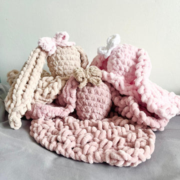 Bunny Comforter - Knit and Crochet