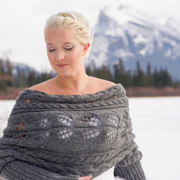 Wrapped Up In Cables Sweater Scarf