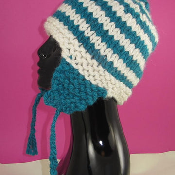Super Chunky Stripe Trapper Hat