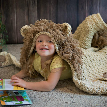 Hooded Lion Blanket
