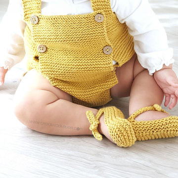 Newborn - BUTTON-UP Knit Romper Pattern